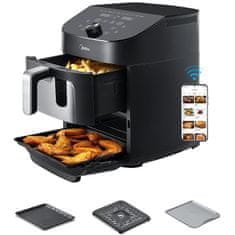 Midea Kombinacija friteze 2 u 1 s pećnicom 6,4 + 4,4 L