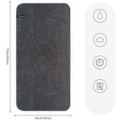 Nikcorp Ručnici i krpe od mikrovlakana za detailing i čišćenje automobila, 40 x 76 cm, sive, super upijajuće, 4 komada