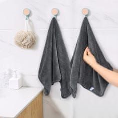 Nikcorp Ručnici i krpe od mikrovlakana za detailing i čišćenje automobila, 40 x 76 cm, sive, super upijajuće, 4 komada