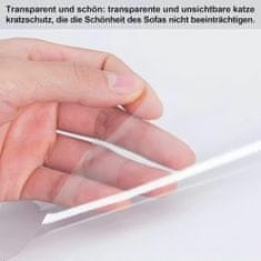 Nikcorp Zaštitna folija protiv grebanja mačaka, samoljepljiva prozirna zaštita za namještaj i zidove, 12 komada s 48 čavlića, PVC