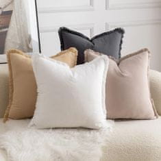 Nikcorp Pamučne dekorativne jastučnice 65x65 cm, set 4 komada, 100% pamuk, boho stil s resicama, razne boje, meke i izdržljive