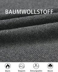 Nikcorp Muški pamučni džemper s patentnim zatvaračem, sivi, elegantan pleteni dizajn, podignuti ovratnik, pamuk, veličina XL