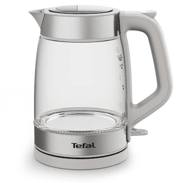 Tefal Stakleni električni kuhalo za vodu KI605B30, siva