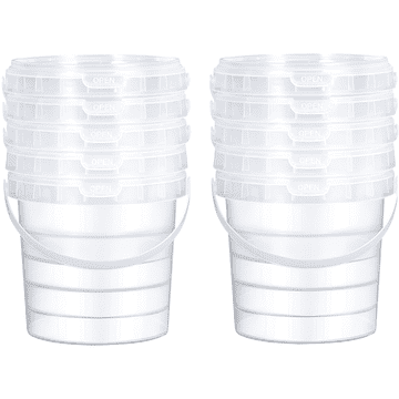 Nikcorp Plastična posuda za pohranu hrane s poklopcem 1,5 l, 10 komada, hermetička, bez BPA, prozirna, otporna na temperaturu