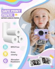 Nikcorp Termalni papir u rolama za dječje instant fotoaparate, set 10 komada, bez BPA, 7 m, crno-bijeli ispis, za 650 fotografija