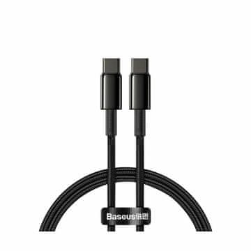 BASEUS BASEUS Tungsten Gold USB-C na USB-C kabel, 1 m, 100 W, crni