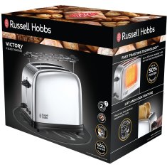 Russell Hobbs Toster od nehrđajućeg čelika za 2 kriške s brzim pečenjem