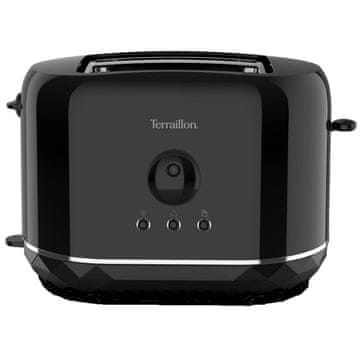 Terraillon Crni toster s dijamantnim dizajnom za 2 kriške 870 W