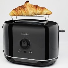 Terraillon Crni toster s dijamantnim dizajnom za 2 kriške 870 W