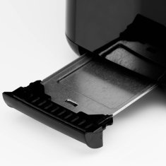 OBH NORDICA Kompaktni crni toster za 2 kriške s funkcijom zaustavljanja