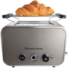 Russell Hobbs Titanium toster za 2 kriške s dugim utorima i 6 razina