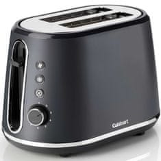 Cuisinart Crni mat toster za 2 kriške s dubokim utorima i 7 razina