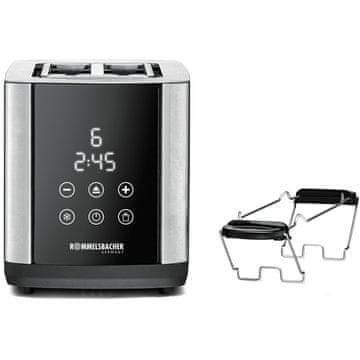Rommelsbacher Toster od nehrđajućeg čelika 850 W s LED zaslonom i dodirom