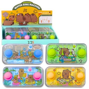 slomart LEAN TOYS Vodena igra s motivom kapibare i kolutima u boji