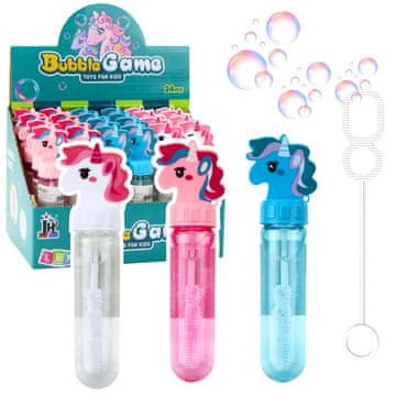 slomart Mjehurići LEAN TOYS Jednorog, 3 rupe, šareni, 30ml