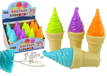 slomart LEAN TOYS Baloni od sapuna Sladoled 4 boje 80ml