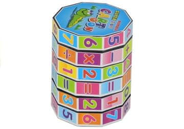 slomart LEAN TOYS Edukacijska kocka "Matematični valjak" - slagalica