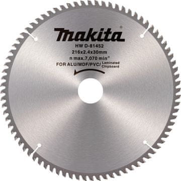 Makita D-81452 list pile, TCT, 216 mm x 30 mm x 80T
