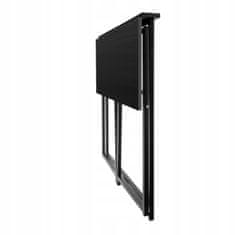 Ruhhy Višenamjenski sklopivi drveni stol crne boje 80x75x40cm