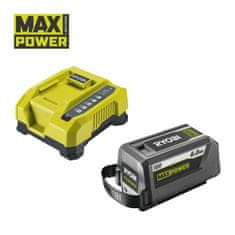 RYOBI RY36BK60B-160 36V MAX POWER baterijski starter set 1 x 36 V 6,0 Ah High Energy Lithium+ bateriju i punjač