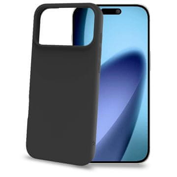 CELLY Mekana TPU maskica s silikonskim premazom za iPhone 17 Pro Max crna