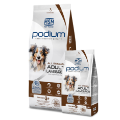 MSM PODIUM All Breeds Adult suha hrana za odrasle pse svih pasmina, janjetina, 14 kg