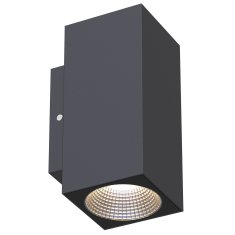 Northix Zidna LED svjetiljka IP65 3000K 6W 520lm Antracit