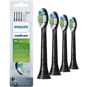 Philips Glava četkice Sonicare W2 Optimal 4 kom Crna