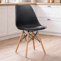 Aga 2x Stolice za blagovaonicu MR2035 Crna