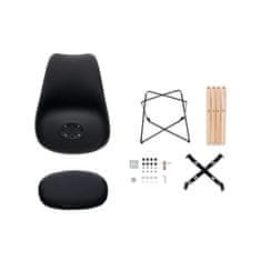 Aga 2x Stolice za blagovaonicu MR2035 Crna