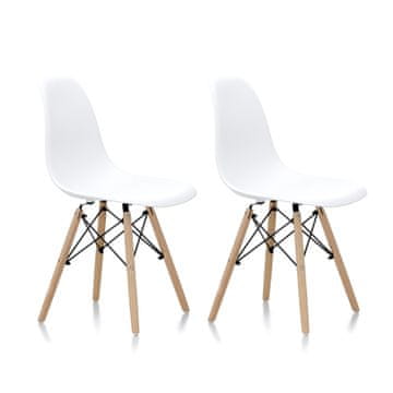 Aga 2x Blagovaonska stolica Bijela