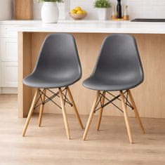 Aga 2x Blagovaonska stolica Siva