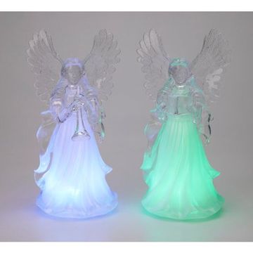 HOMESTYLING Božićni ukrasi KO-AX5351050knih anđeosko svjetlo 30 cm u boji