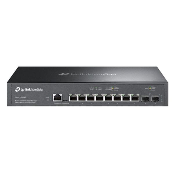 TP-LINK Omada SG3210X-M2 8-portni 2.5Gb 2-portni 10G SFP+ L2+ upravljani mrežni preklopnik