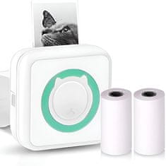 VYZIO® Bluetooth mini printer za mobitel – 7 rola papira, pisač za slike i naljepnice | MINISTICKJOY