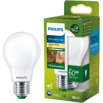 Philips LED E27 normalna A60 4W 840lm 2700K matirana prigušljiva