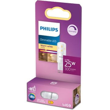 Philips LED G9 kapsula 2.7W 300lm prigušljiva toplo bijelo svjetlo