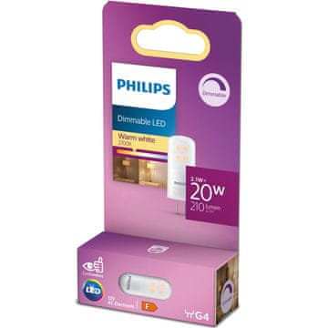 Philips LED G4 kapsula 2.1W 12V 210lm prigušljiva toplo bijela
