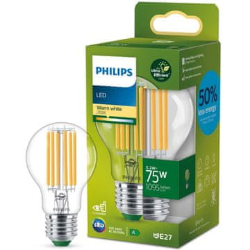 Philips LED E27 normalna prozirna 5.2W 1095lm 2700K energetska A