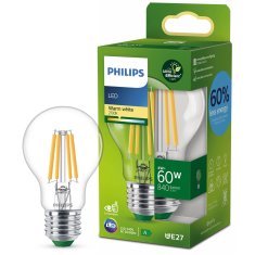 Philips LED E27 normalna prozirna 4W 840lm 2700K energetska A