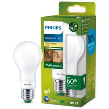 Philips LED E27 normalna matirana prigušljiva 4W 840lm 2700K A