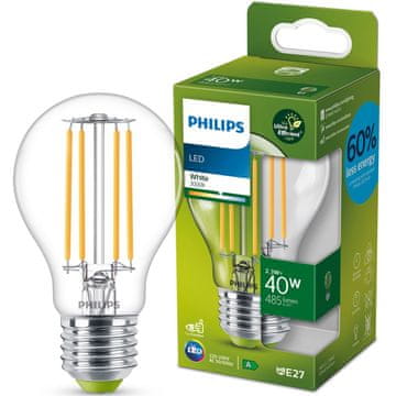 Philips LED E27 normalna žarulja 2,3W 485lm 3000K prozirna