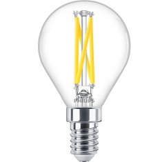 Philips LED E14 kuglasta P45 2.5W 340lm WarmGlow prigušiva prozirna