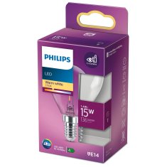 Philips LED E14 kuglasta P45 prozirna 1.4W 136lm 2700K