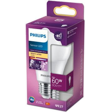 Philips LED E27 žarulja 8W sa senzorom pokreta 806lm 2700K