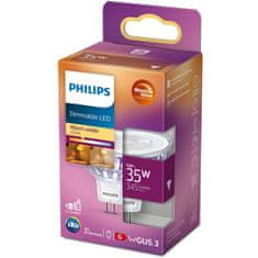 Philips LED GU5.3 reflektor 12V 5W (35W) prigušiv WarmGlow 345lm