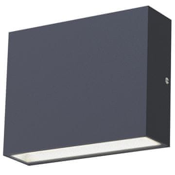 Northix Zidna LED svjetiljka IP54 3000K 4W 210lm Antracit
