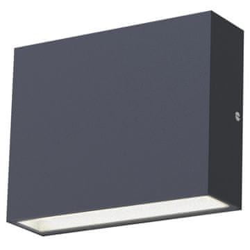 Northix Zidna LED svjetiljka IP54 3000K 6W 430lm Antracit