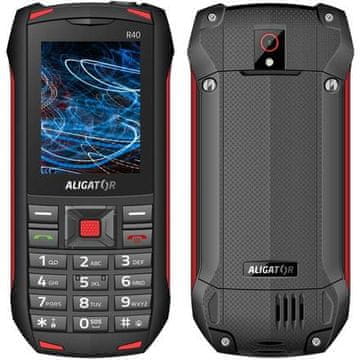 Aligator Mobilni telefon R40 eXtremo - black/ red