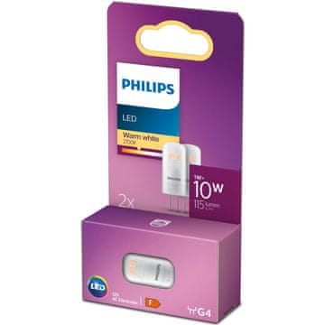 Philips 2 LED G4 kapsule 10V 12W 115lm